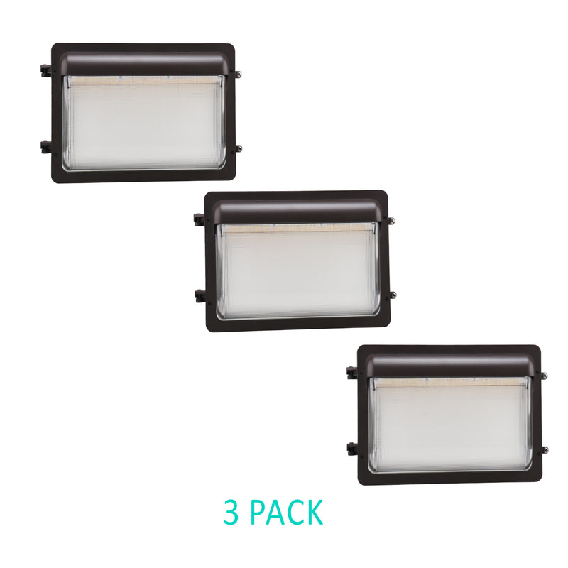 120W Wall Pack With Photocell- 15960 lumens - 5000K Daylight - IP65 UL-Listed