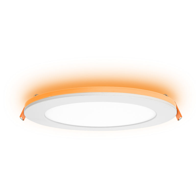 3BRIX 6 Inch 12W Slim Round Ultra-Thin Recessed Downlight with Night Light- 5CCT (27/30/35/40/50K)- 1000 lumens