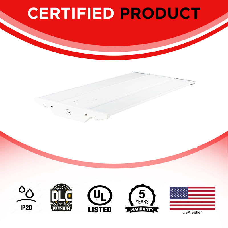 165W 2FT LED Linear High Bay - 23100LMS - CCT Selectable (40/50K) DLC-UL Listed