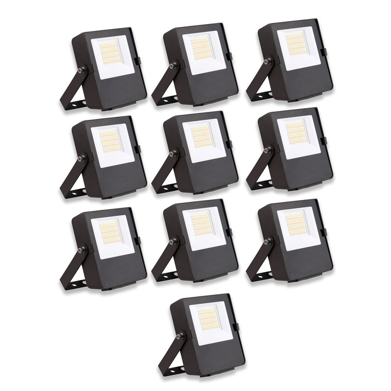 35W Mini Flood Light - CCT Selectable - 4550lms - UL Listed - Glass Cover