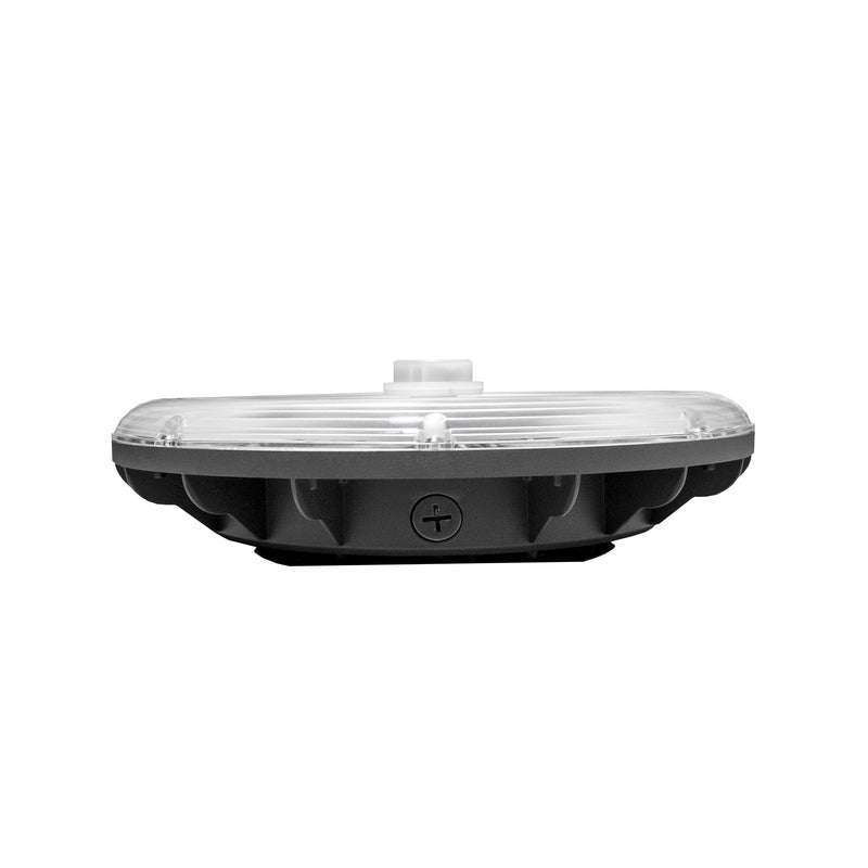 Round LED Parking Garage Canopy Light - Selectable Wattage & 3CCT - 100W/75W/50W/30W - 3000K/4000K/5000K - White & Bronze Finish