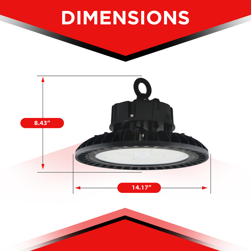 240W LED UFO High Bay - 34800 lumens - IP65 Rated