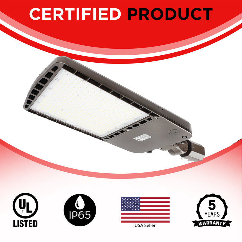 300W AL6 Series Area/Flood Light - 40500lms - Photocell Compatible -  IP65 UL Listed - 5700K