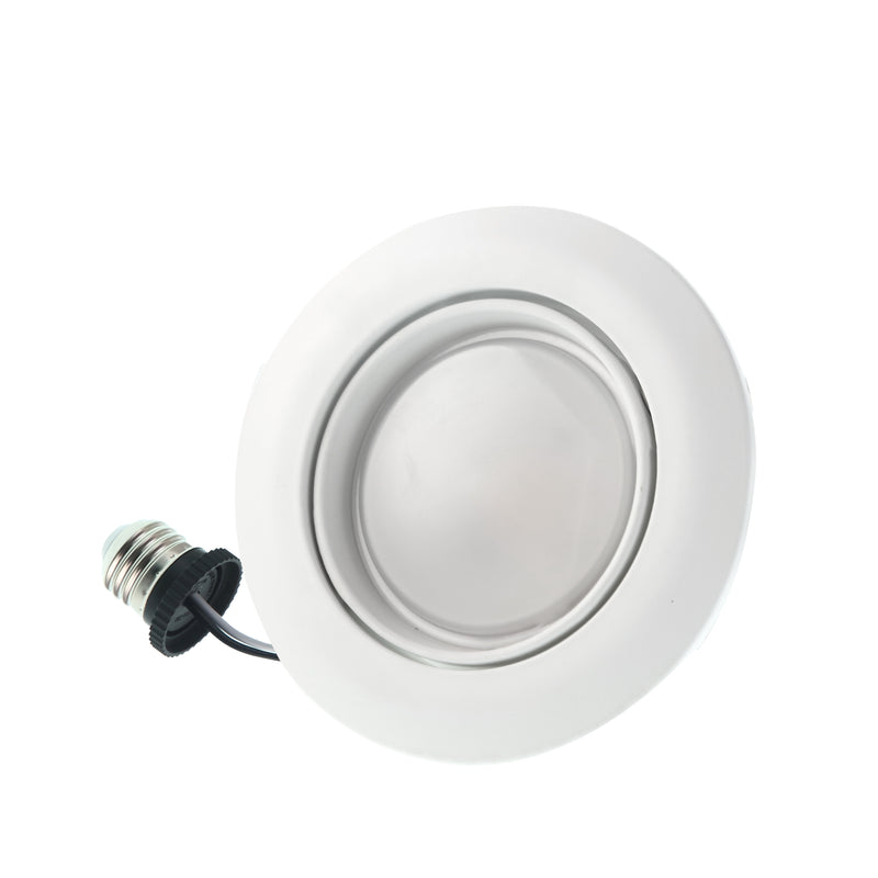 4" 10W Gimbal Retrofit Recessed Downlight - Eyeball Adjustable Spotlight - 740 lumens