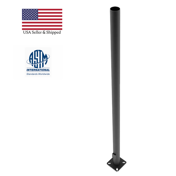 20 Foot Steel Round Straight Light Pole -  Including Shipping