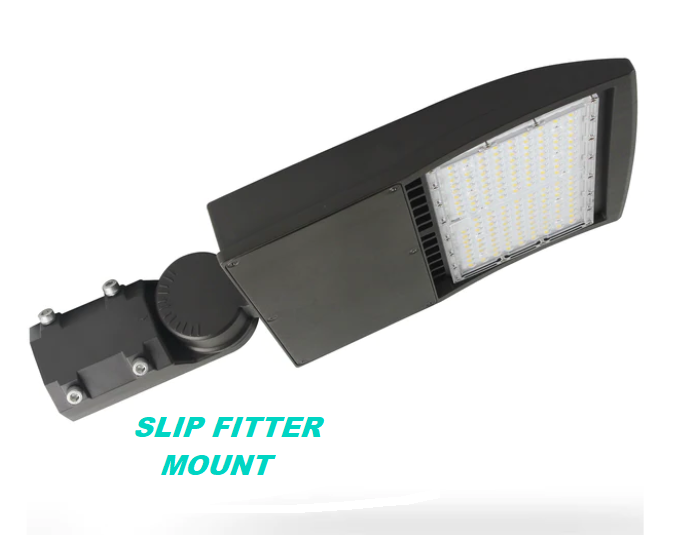 Slip Fitter Mount - Shoebox Light Mounting Bracket - Bronze