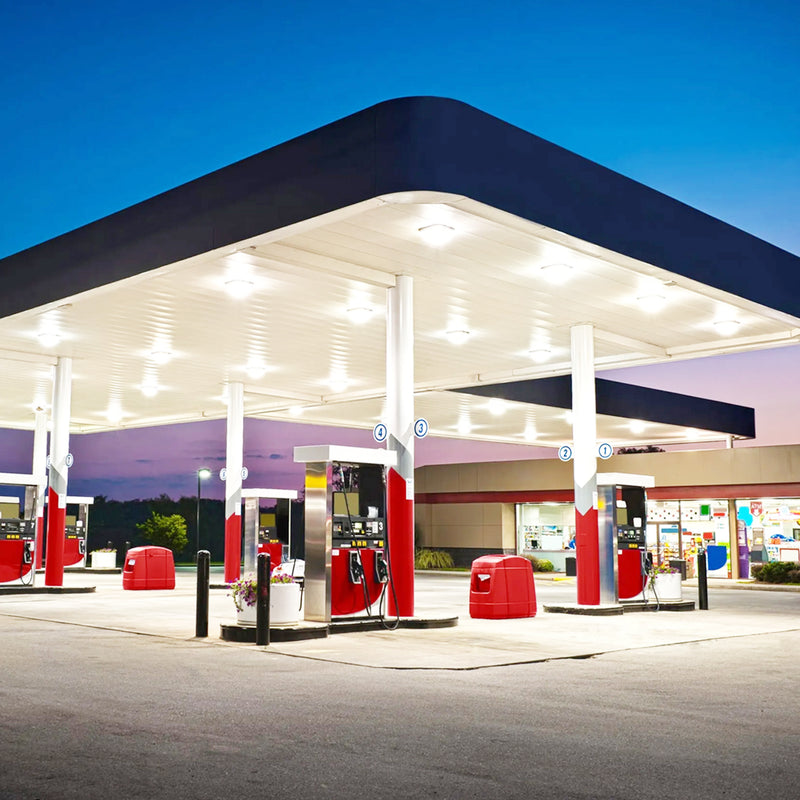 led canopy lights for gas station